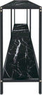 vidaXL - Wandtafel - 200x35x75,5 - cm - gehard - glas - zwart