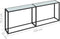 vidaXL - Wandtafel - 220x35x75,5 - cm - gehard - glas - witmarmerkleurig