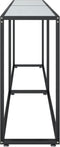 vidaXL - Wandtafel - 220x35x75,5 - cm - gehard - glas - witmarmerkleurig