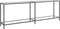 vidaXL - Wandtafel - 220x35x75,5 - cm - gehard - glas - transparant
