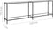 vidaXL - Wandtafel - 220x35x75,5 - cm - gehard - glas - transparant