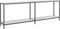 vidaXL - Wandtafel - 220x35x75,5 - cm - gehard - glas - wit