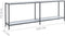vidaXL - Wandtafel - 220x35x75,5 - cm - gehard - glas - wit