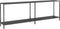 vidaXL - Wandtafel - 220x35x75,5 - cm - gehard - glas - zwart