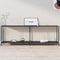 vidaXL - Wandtafel - 220x35x75,5 - cm - gehard - glas - zwart