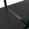 vidaXL - Wandtafel - 220x35x75,5 - cm - gehard - glas - zwart