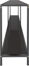 vidaXL - Wandtafel - 220x35x75,5 - cm - gehard - glas - zwart