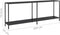 vidaXL - Wandtafel - 220x35x75,5 - cm - gehard - glas - zwart