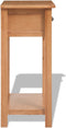 vidaXL - Wandtafel - 50x32x75 - cm - massief - eikenhout