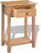 vidaXL - Wandtafel - 50x32x75 - cm - massief - eikenhout