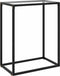 vidaXL - Wandtafel - 60x35x75 - cm - gehard - glas - transparant