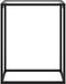 vidaXL - Wandtafel - 60x35x75 - cm - gehard - glas - transparant