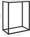 vidaXL - Wandtafel - 60x35x75 - cm - gehard - glas - wit