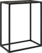 vidaXL - Wandtafel - 60x35x75 - cm - gehard - glas - zwart