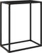 vidaXL - Wandtafel - 60x35x75 - cm - gehard - glas - zwart