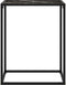 vidaXL - Wandtafel - 60x35x75 - cm - gehard - glas - zwart