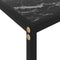 vidaXL - Wandtafel - 60x35x75 - cm - gehard - glas - zwart