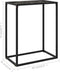 vidaXL - Wandtafel - 60x35x75 - cm - gehard - glas - zwart