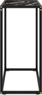 vidaXL - Wandtafel - 60x35x75 - cm - gehard - glas - zwart