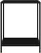 vidaXL - Wandtafel - 60x35x75 - cm - gehard - glas - zwart