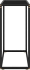 vidaXL - Wandtafel - 60x35x75 - cm - gehard - glas - zwart