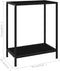 vidaXL - Wandtafel - 60x35x75 - cm - gehard - glas - zwart