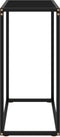 vidaXL - Wandtafel - 60x35x75 - cm - gehard - glas - zwart