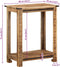 vidaXL - Wandtafel - 60x35x75 - cm - massief - mangohout