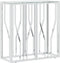 vidaXL - Wandtafel - 70x30x70 - cm - roestvrij - staal - en - glas