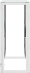 vidaXL - Wandtafel - 70x30x70 - cm - roestvrij - staal - en - glas