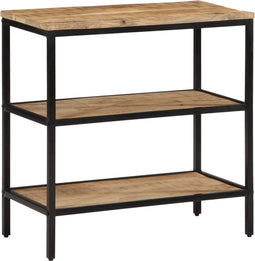 vidaXL - Wandtafel - 70x35x70 - cm - massief - ruw - mangohout