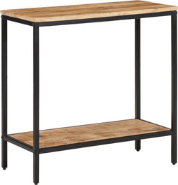 vidaXL - Wandtafel - 70x35x70 - cm - massief - ruw - mangohout