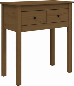 vidaXL - Wandtafel - 70x35x75 - cm - massief - grenenhout - honingbruin