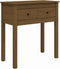 vidaXL - Wandtafel - 70x35x75 - cm - massief - grenenhout - honingbruin