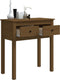 vidaXL - Wandtafel - 70x35x75 - cm - massief - grenenhout - honingbruin