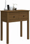 vidaXL - Wandtafel - 70x35x75 - cm - massief - grenenhout - honingbruin