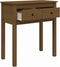 vidaXL - Wandtafel - 70x35x75 - cm - massief - grenenhout - honingbruin