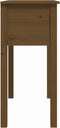 vidaXL - Wandtafel - 70x35x75 - cm - massief - grenenhout - honingbruin