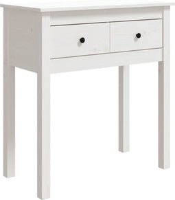 vidaXL - Wandtafel - 70x35x75 - cm - massief - grenenhout - wit