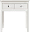 vidaXL - Wandtafel - 70x35x75 - cm - massief - grenenhout - wit