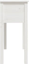 vidaXL - Wandtafel - 70x35x75 - cm - massief - grenenhout - wit