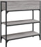 vidaXL - Wandtafel - 72,5x25x75 - cm - bewerkt - hout - grijs - sonoma - eikenkleurig
