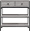 vidaXL - Wandtafel - 72,5x25x75 - cm - bewerkt - hout - grijs - sonoma - eikenkleurig
