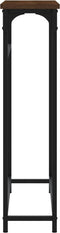 vidaXL - Wandtafel - 75x19,5x75 - cm - bewerkt - hout - bruin - eikenkleur