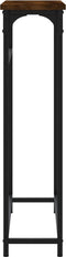 vidaXL - Wandtafel - 75x19,5x75 - cm - bewerkt - hout - gerookt - eikenkleurig