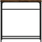 vidaXL - Wandtafel - 75x19,5x75 - cm - bewerkt - hout - gerookt - eikenkleurig