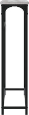 vidaXL - Wandtafel - 75x19,5x75 - cm - bewerkt - hout - grijs - sonoma - eikenkleurig