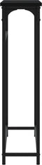 vidaXL - Wandtafel - 75x19,5x75 - cm - bewerkt - hout - zwart