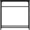 vidaXL - Wandtafel - 75x19,5x75 - cm - bewerkt - hout - zwart