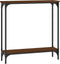 vidaXL - Wandtafel - 75x22,5x75 - cm - bewerkt - hout - bruin - eikenkleur